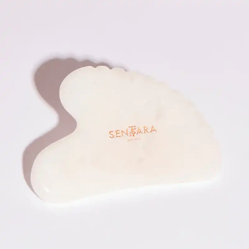 Gezahntes Herz Gua Sha – Rosenquarz