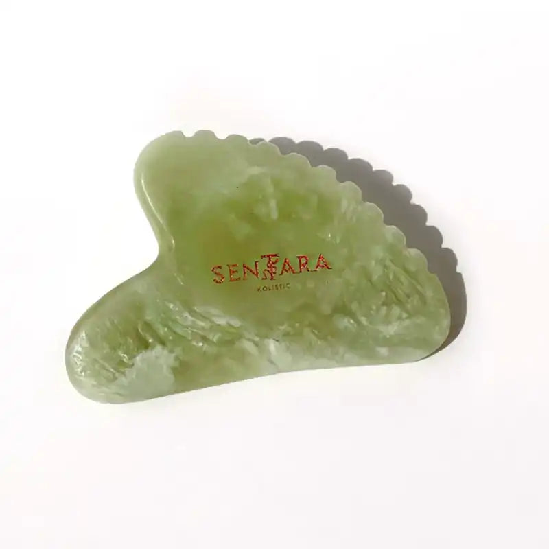 Gezahntes Herz Gua Sha – Rosenquarz