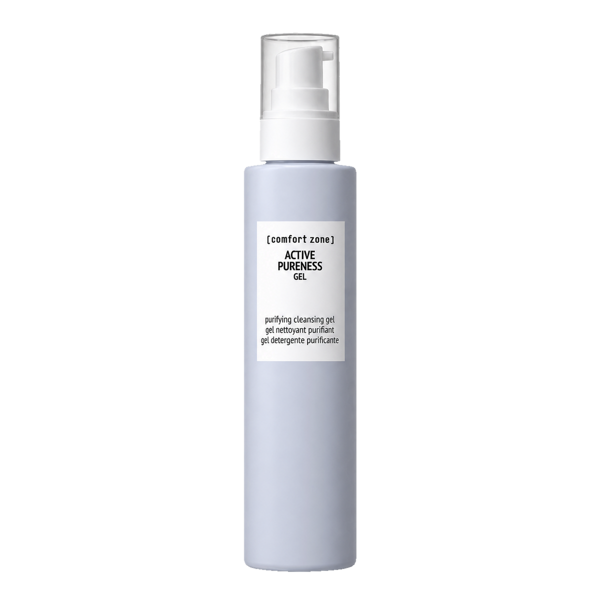 Comfort Zone Active Pureness Gel 200 ml – flacon sur fond transparent
