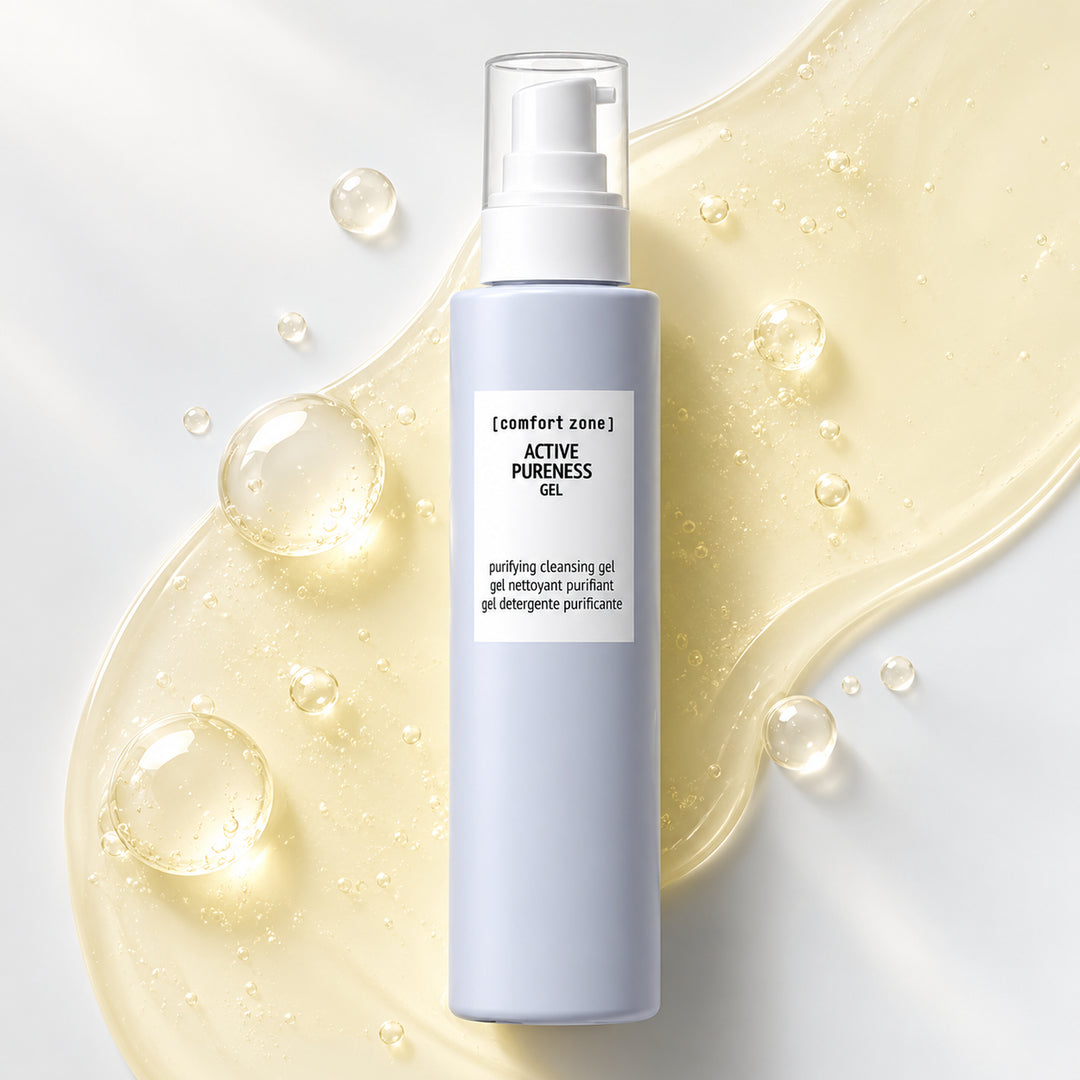 Comfort Zone Active Pureness Gel 200 ml – flacon avec texture de gel et bulles