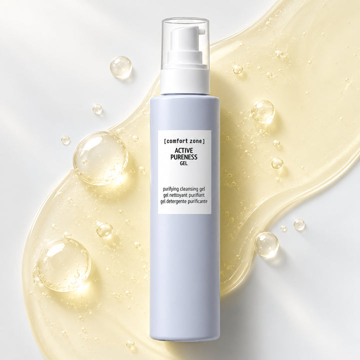 Comfort Zone Active Pureness Gel 200 ml – flacon avec texture de gel et bulles